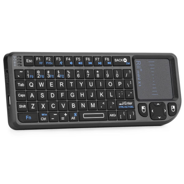Rii X1 Mini clavier sans fil 2 4GHz anglais ES FR avec pav tactile pour bo 1