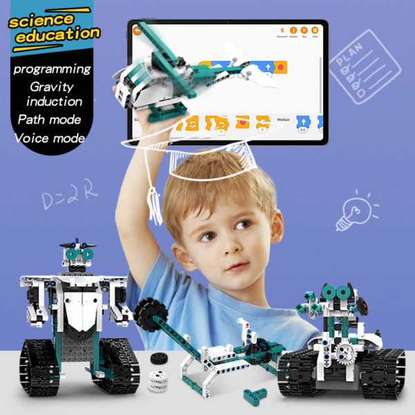 Robot Intelligent K96152 technique application t l commande briques blocs de construction programmation jouets pour enfants 3