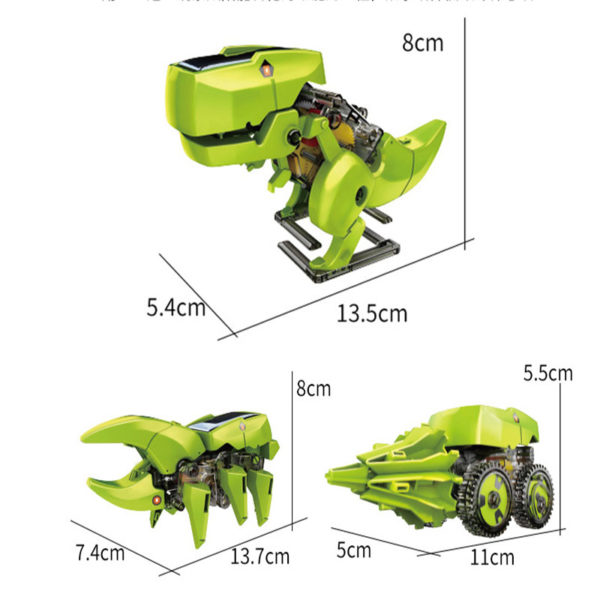 Robot nergie solaire 3 en 1 jouet pour enfants dinosaure insecte perceuse d formation du panneau 1