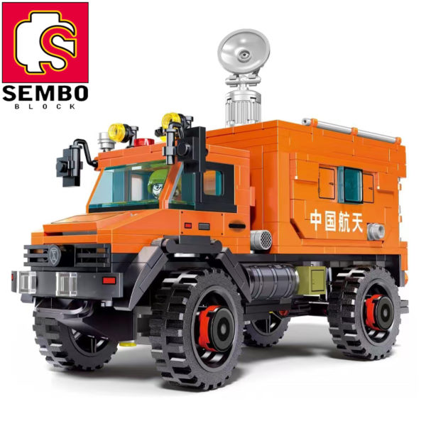 SEMBO blocs de construction pour enfant 566 pi ces camion de sauvetage dans l espace voiture 5