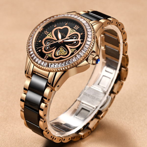 SUNKTA femmes montres femmes robe cadeaux mode horloges marque de luxe Quartz c ramique Bracelet montres 1
