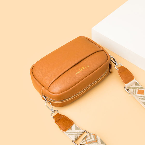 Sac à Bandoulière Vintage Cuir de Vache pour Téléphone Portable, Sacoche en Cuir Véritable, Accessoire à la Mode à Utilisation Quotidienne, Sacs à Main Portefeuille pour Femmes, Nouvelle Collection – Image 4