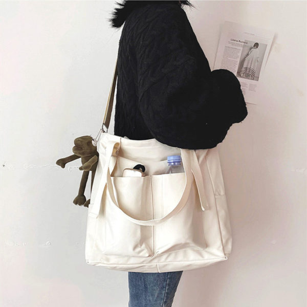 Sac à main en Nylon pour femmes, fourre-tout Simple à la mode, fermeture éclair, résistant à l'eau, grande capacité