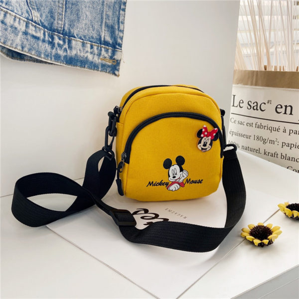 Sacs à main en toile Disney Mickey Mouse pour femmes, sacoche à bandoulière, fourre-tout mignon, cadeau pour filles – Image 4