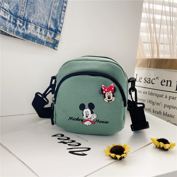 Sacs à main en toile Disney Mickey Mouse pour femmes, sacoche à bandoulière, fourre-tout mignon, cadeau pour filles