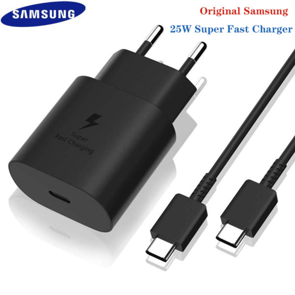 Samsung chargeur Original S22 S21 S20 5G 25w Charge Super rapide Usb type c Pd PPS