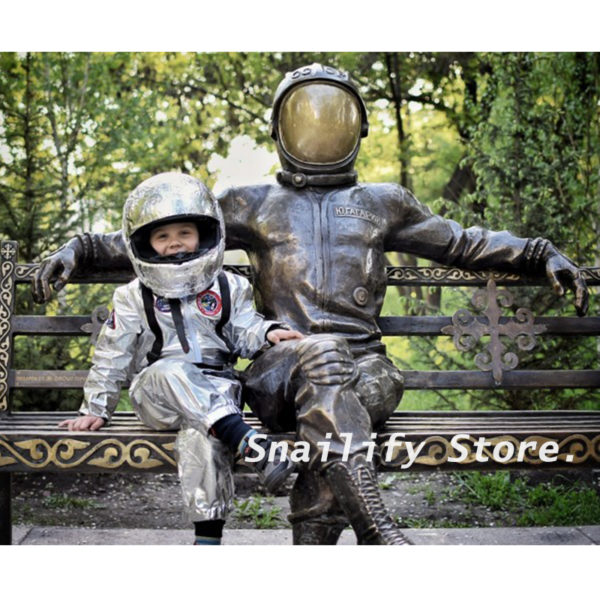Snalify combinaison d astronaute en argent pour gar ons Costume d astronaute pour enfants Costume d 1