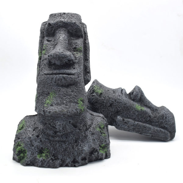 Statue en pierre d le de p ques ornement en r sine Aquarium d coration Gnome