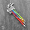 ThinkRider Outils de Réparation de Vélo Couleur, Clé en L, Hexagone Intérieur de Bicyclette, Jeu de Clés Hexagonales à Extrémité Sphérique 9P, 1.5 mm, 2 mm, 2.5 mm, 3 mm, 4 mm, 5 mm, 6 mm, 8 mm, 10mm