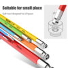 ThinkRider Outils de Réparation de Vélo Couleur, Clé en L, Hexagone Intérieur de Bicyclette, Jeu de Clés Hexagonales à Extrémité Sphérique 9P, 1.5 mm, 2 mm, 2.5 mm, 3 mm, 4 mm, 5 mm, 6 mm, 8 mm, 10mm – Image 5