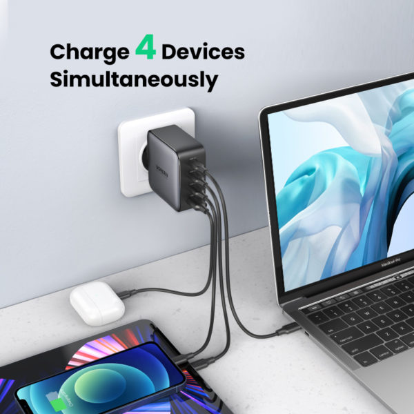 UGREEN – chargeur USB type-c 100W GaN pour tablette et Macbook, Charge rapide, compatible avec iPhone 13/12/11 – Image 2