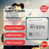 Utilisé AMD Ryzen 5 5600G R5 5600G 3.9GHz à Six Cœurs Douze Fils 65W Processeur L3 = 16M 100-000000252 Prise AM4 PAS de VENTILATEUR