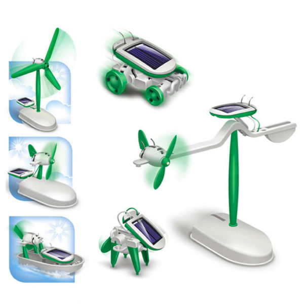 Voiture robotique nergie solaire 6 en 1 pour gar on jouet ducatif cadeau pour enfant 3