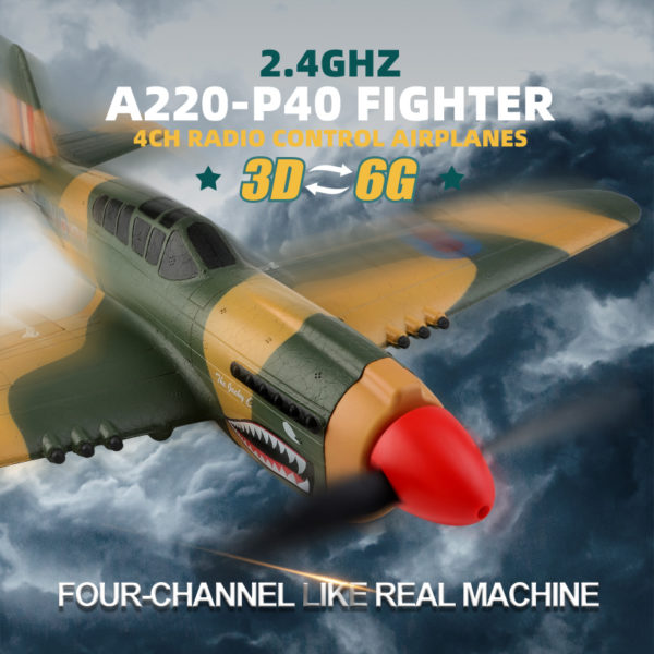 WLtoys – avion de chasse télécommandé A220, Radio 2.4G, 6G/3D, modèle d'avion électrique en mousse, jouet pour enfants