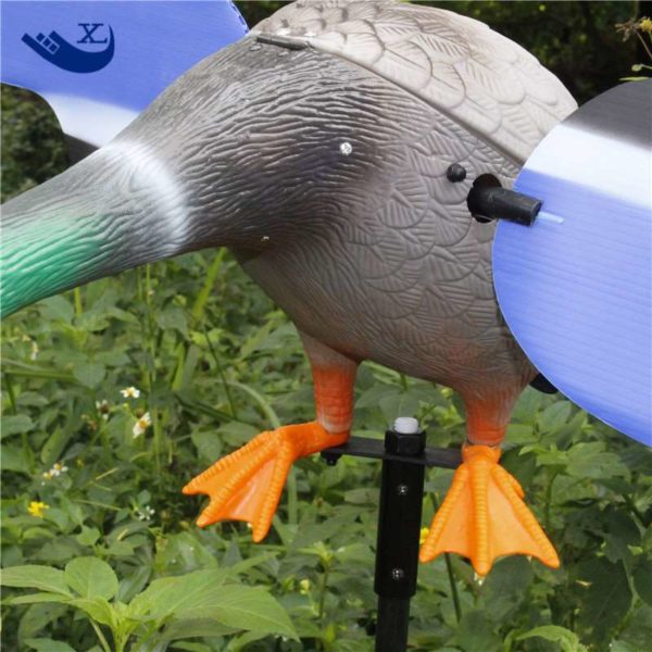 Xilei Drake en plastique cologique 6V moteur canard leurre quipement de chasse avec ailes rotatives aimant 3