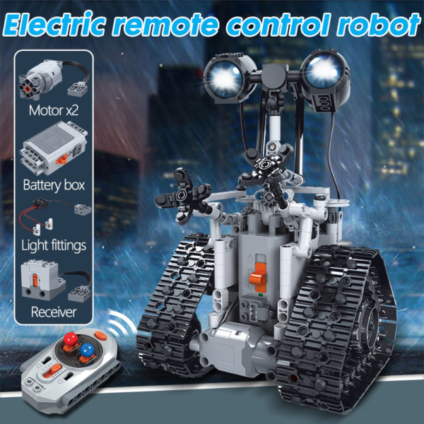 ZKZC Robot lectrique T l command pour Enfant Blocs de Construction Mod le de Ville Jouet 1