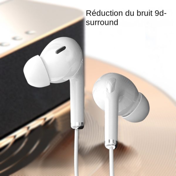 couteurs in Ear D travers Trou Universel in Ear pour Apple Huawei 3 5 Interface 6