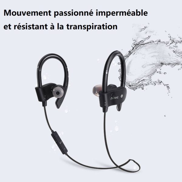 couteurs sans fil Bluetooth 4 1 oreillettes boucle d oreille casque Bluetooth oreillettes de Sport 4