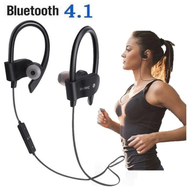 couteurs sans fil Bluetooth 4 1 oreillettes boucle d oreille casque Bluetooth oreillettes de Sport