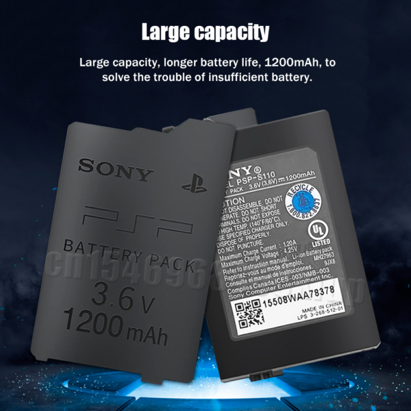 Batterie Lithium Rechargeable SONY pour manette de jeu Portable PlayStation 3 6 1200 V 1000 mAh 1