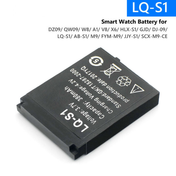 Batterie de montre connect e GTF QW09 DZ09 W8 LQ S1 V 3 7 mAh lithium 2