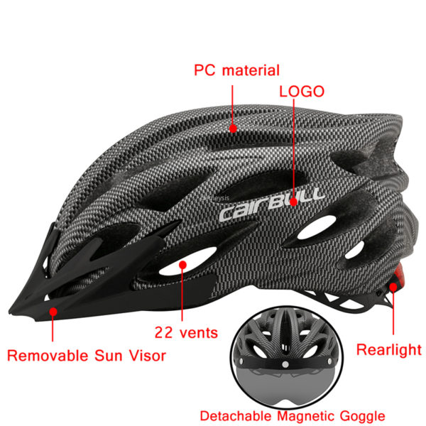 Casque de cyclisme ultral ger avec visi re amovible accessoire de s curit pour v lo 2
