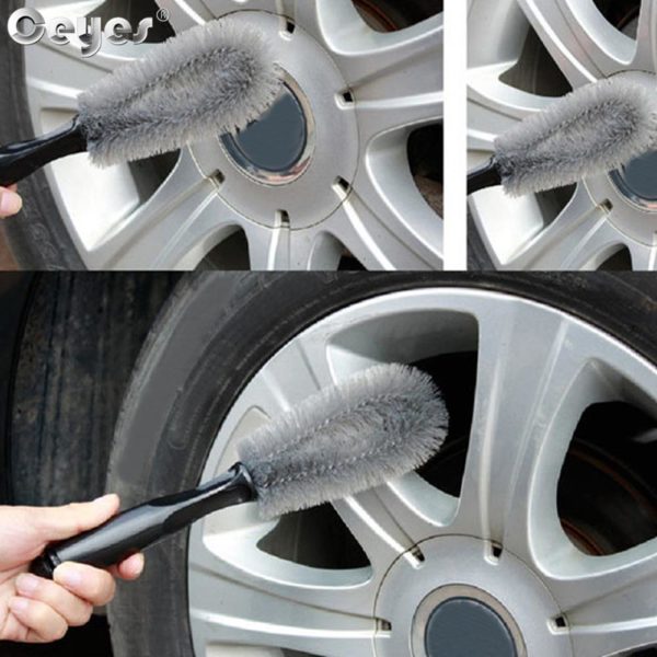 Ceyes brosse de nettoyage de roues de voiture outils de nettoyage de pneus purateur de jantes 5