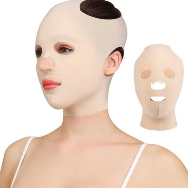 Masque 3d respirant r utilisable pour femmes Anti rides visage sommeil amincissant lifting complet masque en 1