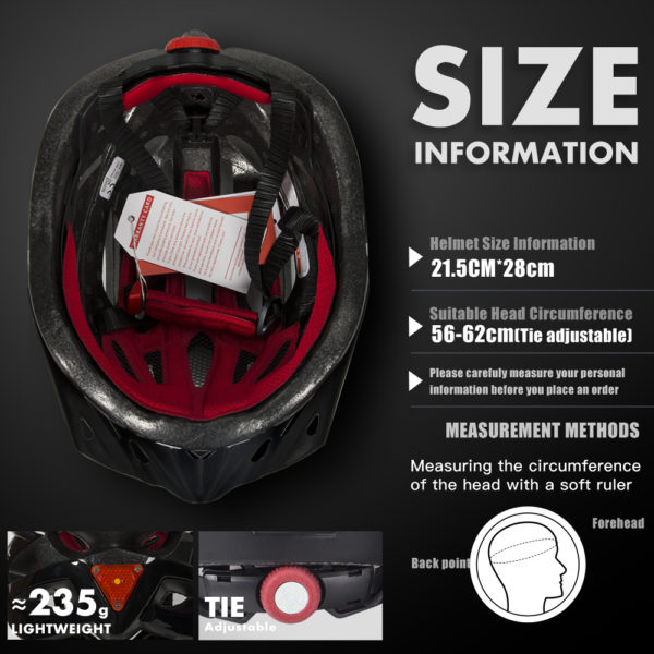 QUESHARK hommes femmes casque de cyclisme ultraléger Led feu arrière vtt vélo de route vélo moto conduite en toute sécurité casquette avec pare-soleil – Image 6