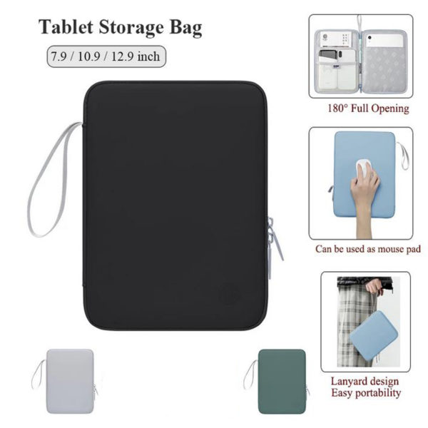 Sac manches pour iPad sacs de rangement pour tablette Portable housse souple pour tablette en PU