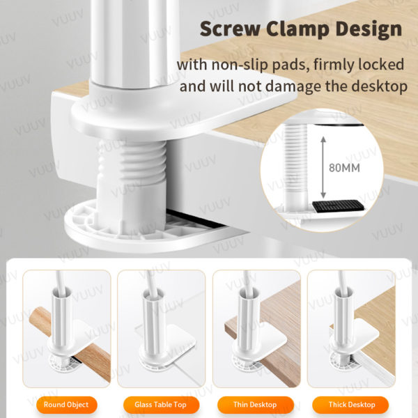 Support de téléphone et tablette universel, Flexible, Long bras de serrage, pour iPad, Samsung, Xiaomi, Huawei – Image 4