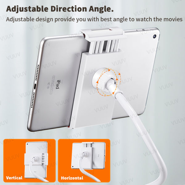 Support de téléphone et tablette universel, Flexible, Long bras de serrage, pour iPad, Samsung, Xiaomi, Huawei – Image 5
