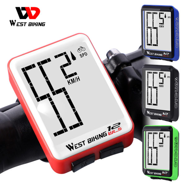 WEST BIKING – compteur numérique LED multifonction pour vélo, compteur de vitesse sans fil, odomètre de cyclisme, chronomètre d'ordinateur