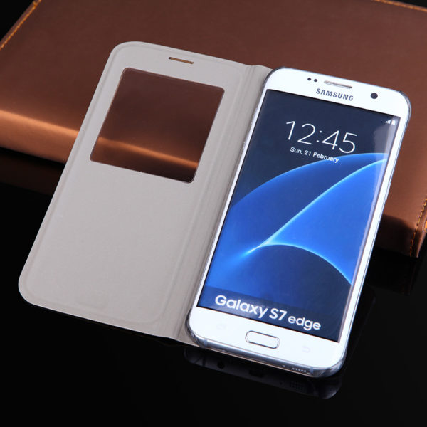 tui en cuir rabat pour Samsung Galaxy S8 S8 Plus S7 S7 Edge sacoche de 1